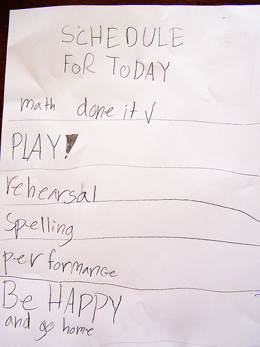 Kid schedulem by Carissa GoodNCrazy