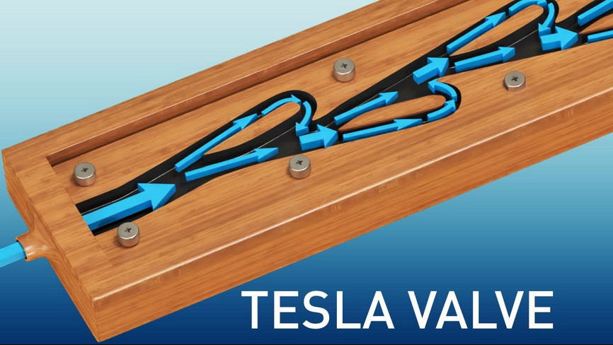 Tesla Valve | The complete physics - https://www.youtube.com/watch?v=suIAo0EYwOE